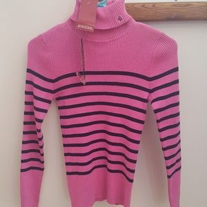 Ralph Lauren Pink Navy Sweater